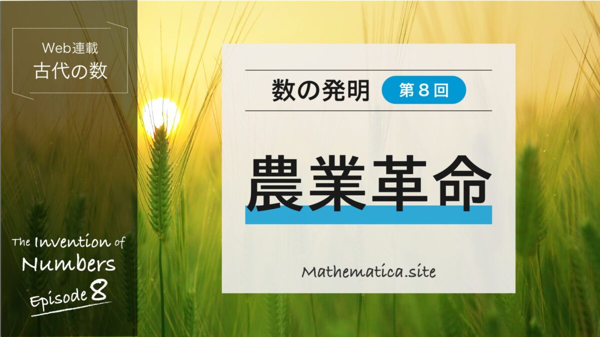 農業革命 Web連載 数の発明 数学マガジンマテマティカ 農業革命 Web連載 数の発明 数学マガジンマテマティカ